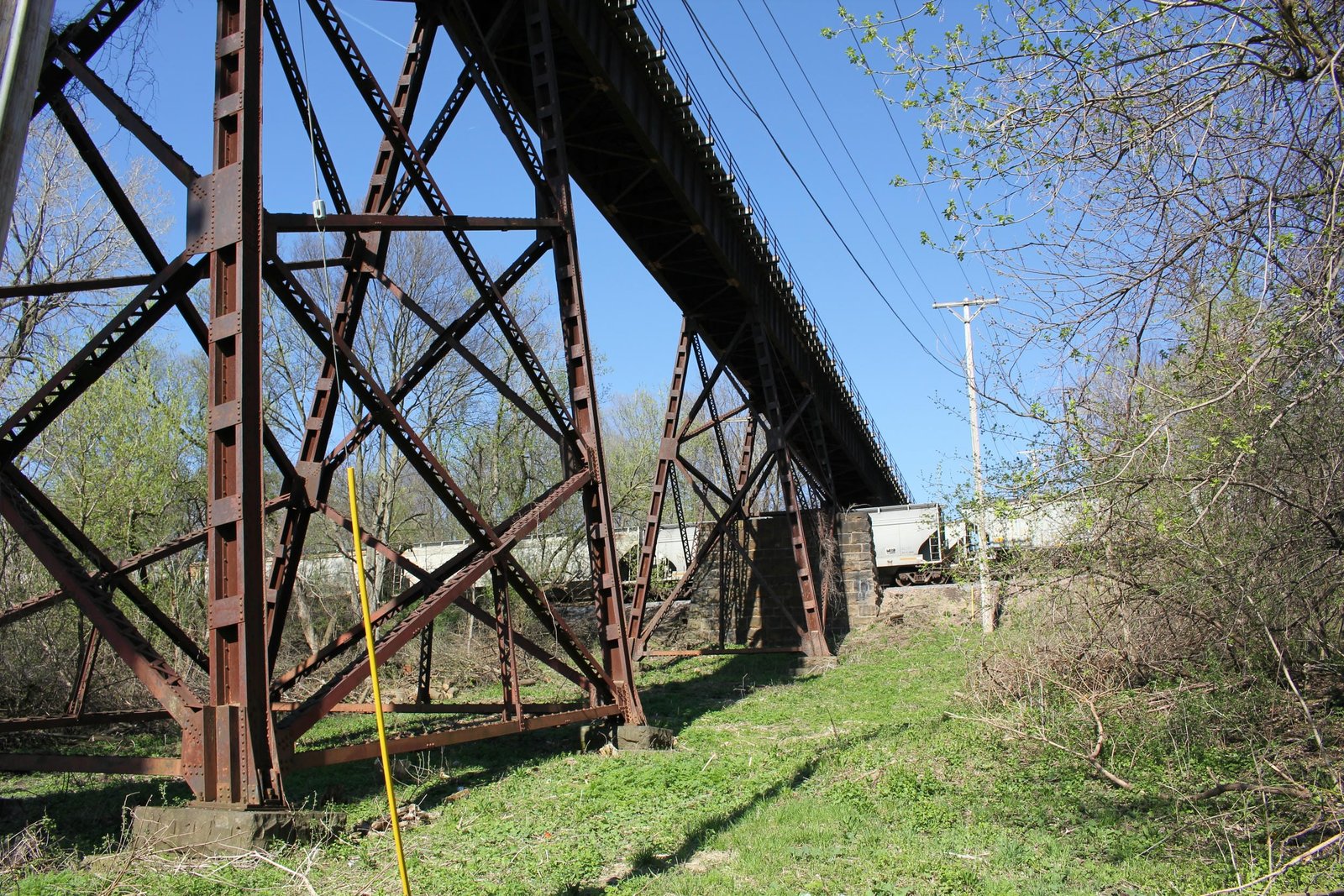 East end of east approach, tower #3 at left